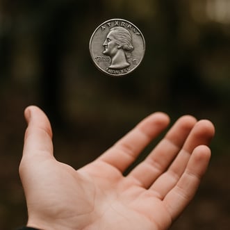 photographic Coin flip