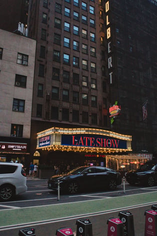 An image of a building of the Late Show in New York